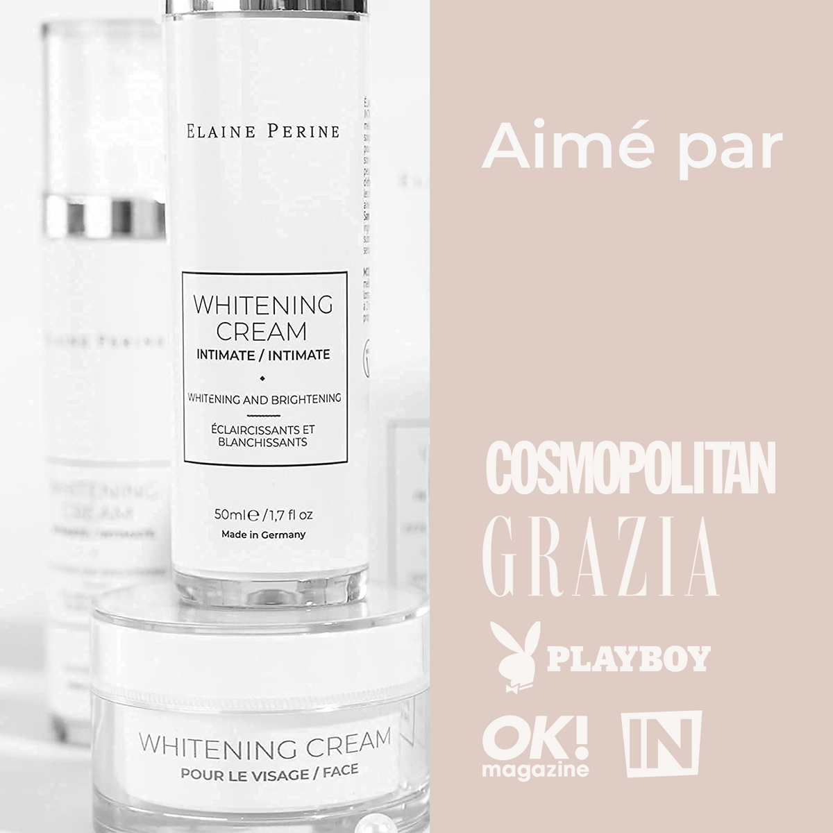 Crème éclaircissante parties intimes - 50ml