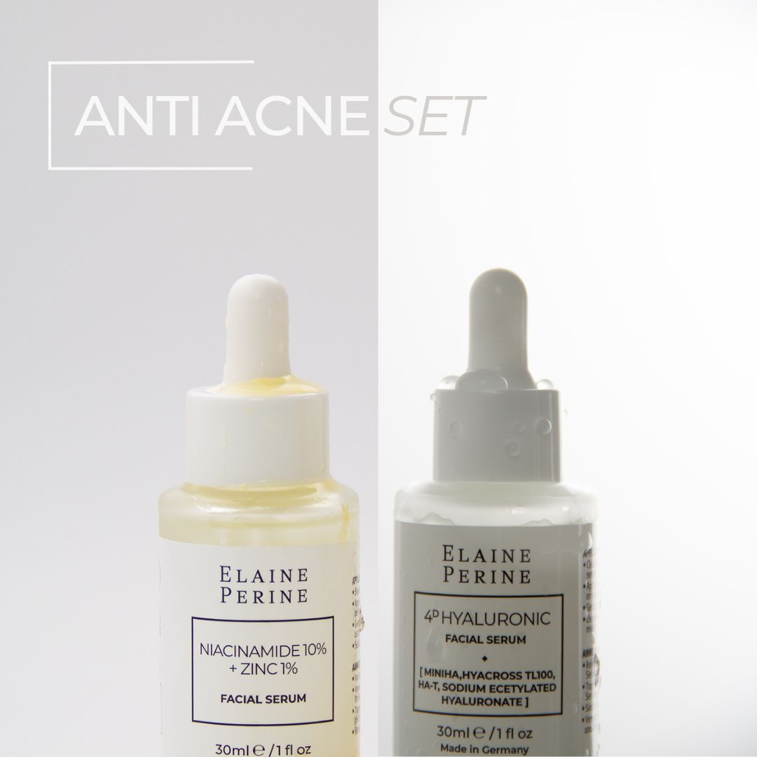 CLEAN SKIN SET Niacinamida + Suero Facial Hialurónico 1+1 2oz