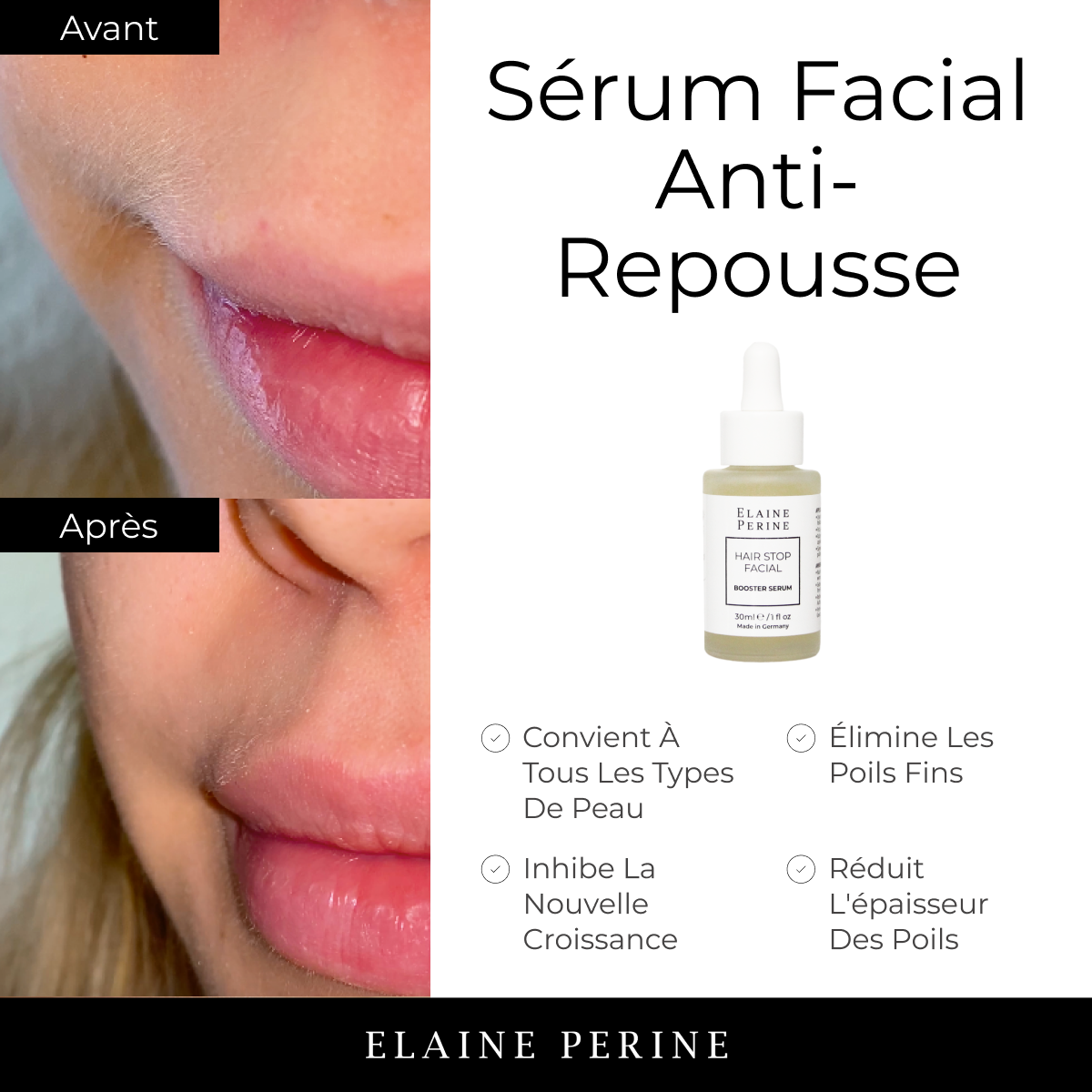 SÉRUM ANTI-REPOUSE poils visage