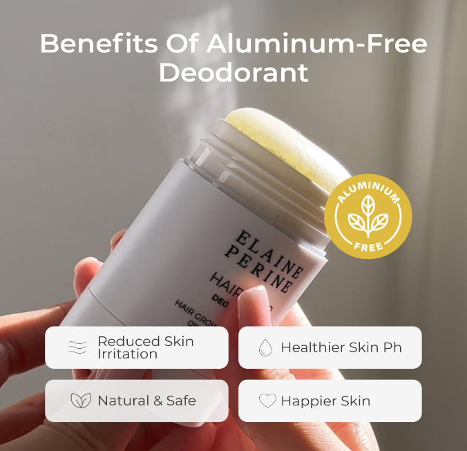 Desodorante Hair Growth Stop - Vegano y 0% Aluminio 1.07oz