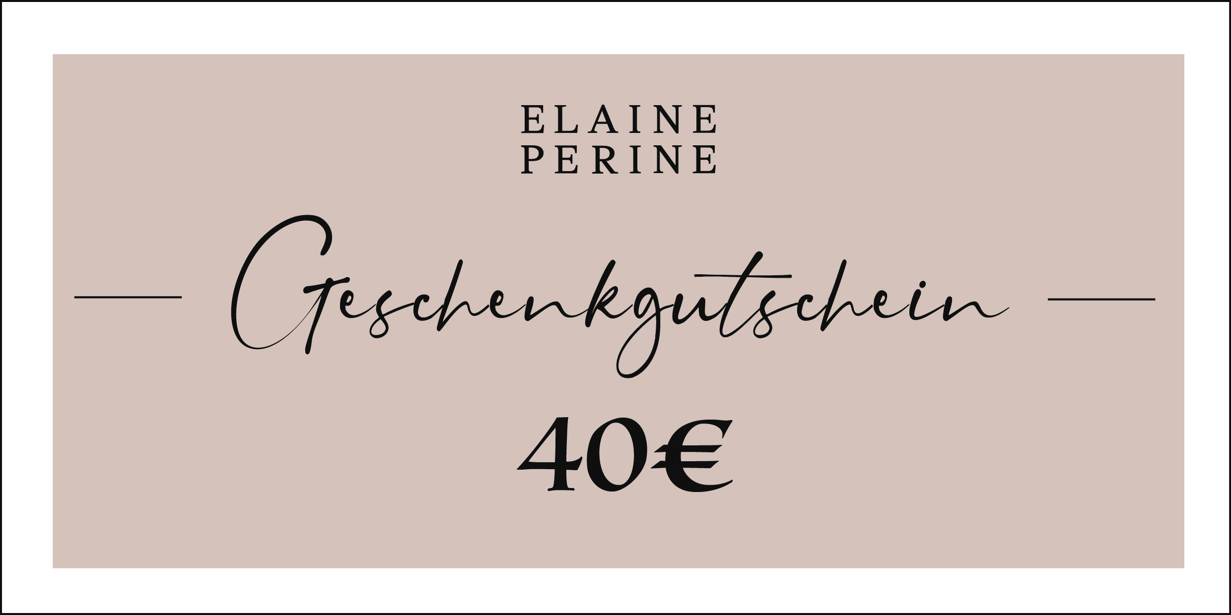 Elaine Perine Geschenkgutschein