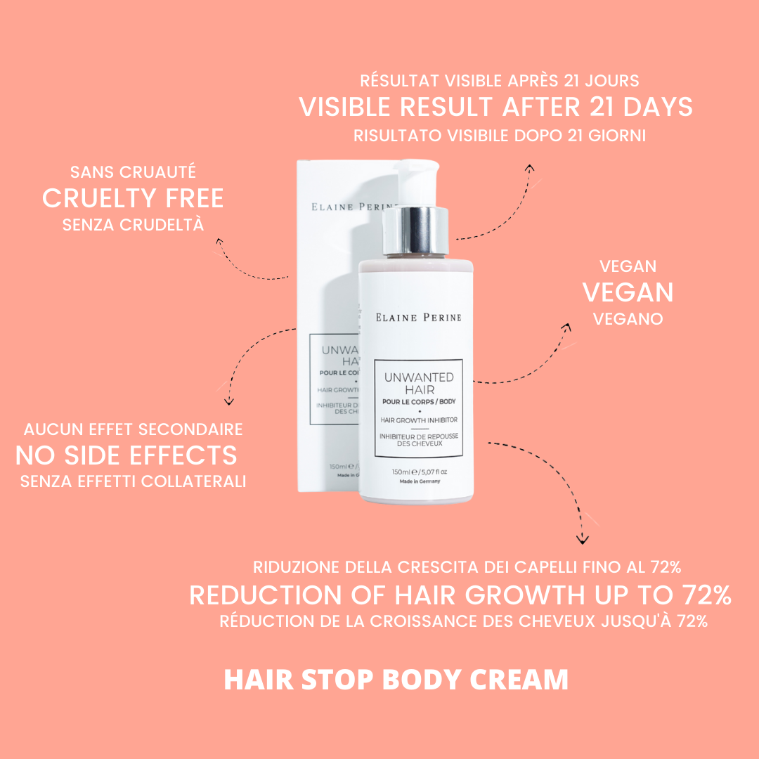 CREMA CORPORAL PARA DETENER EL VELLO - Cabellos No Deseados Corporal 