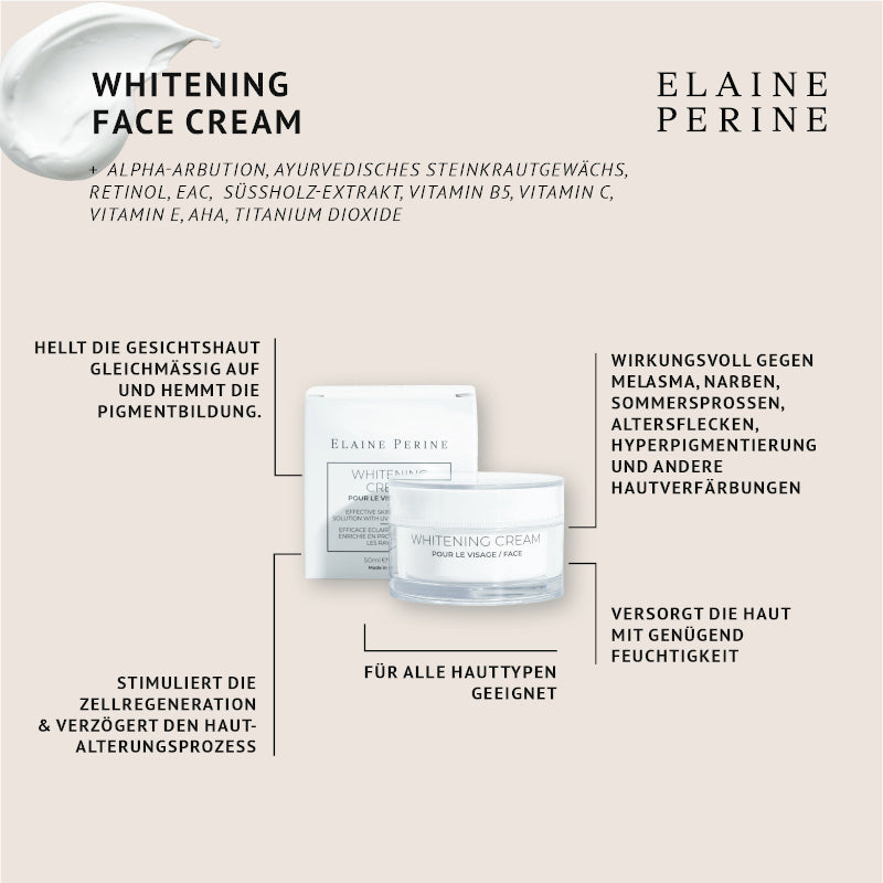 CRÈME ÉCLAIRCISSANTE pour le visage